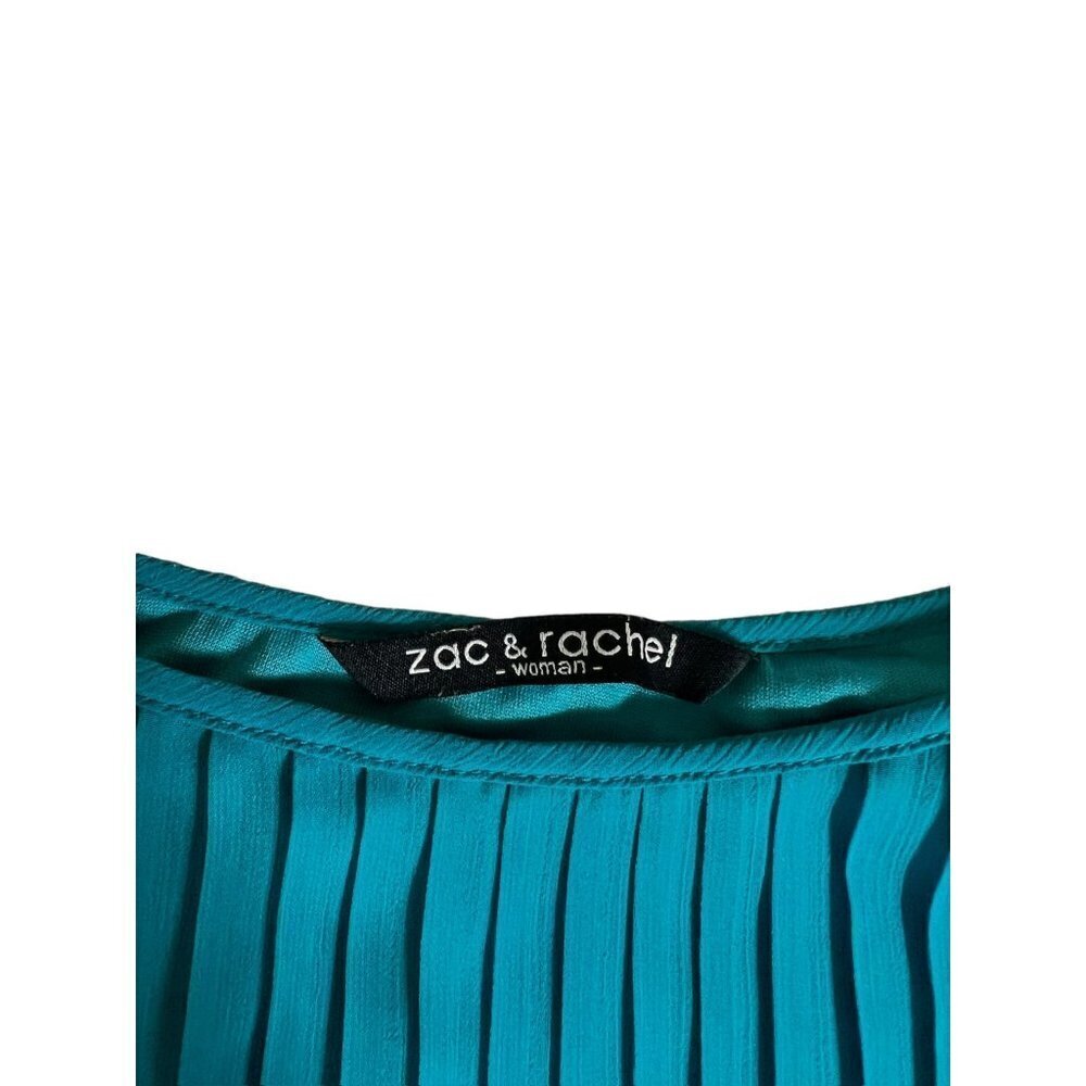 Zac & Rachel Women's Turquoise Blouse - Picture 3 of 6